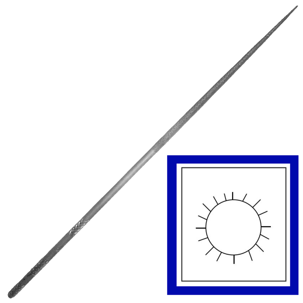 Grobet USA 5 ½" Swiss Pattern Round Escapement Files