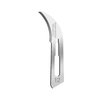 Swann Morton #12 Curved Carbon Steel Blades