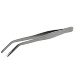 Curved Nickle-Plated Steel Tweezers