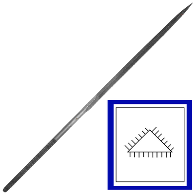 Grobet USA Three-Square Swiss Pattern Needle Files