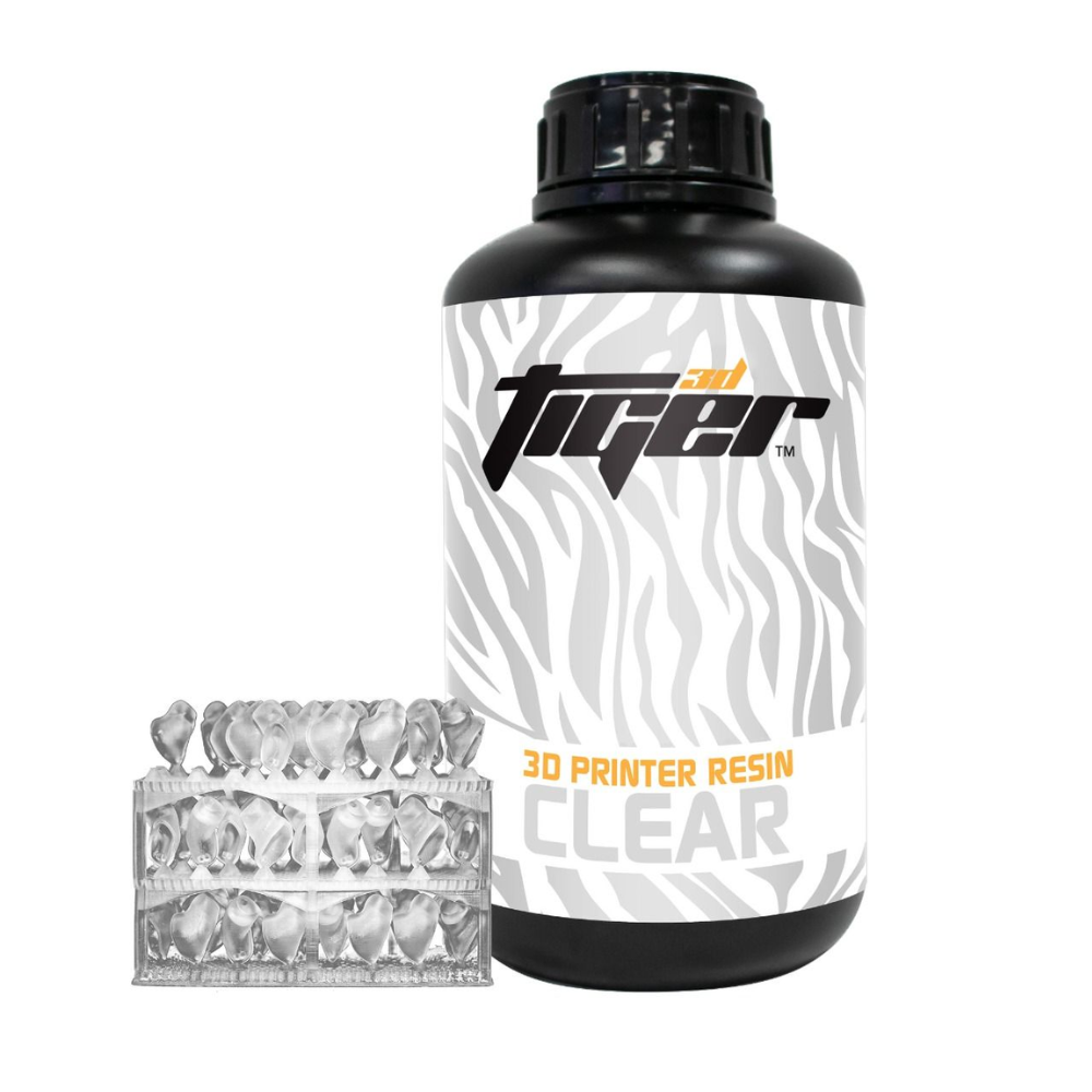 Resina para Impresora 3D Tiger3D: Transparente - 1kg