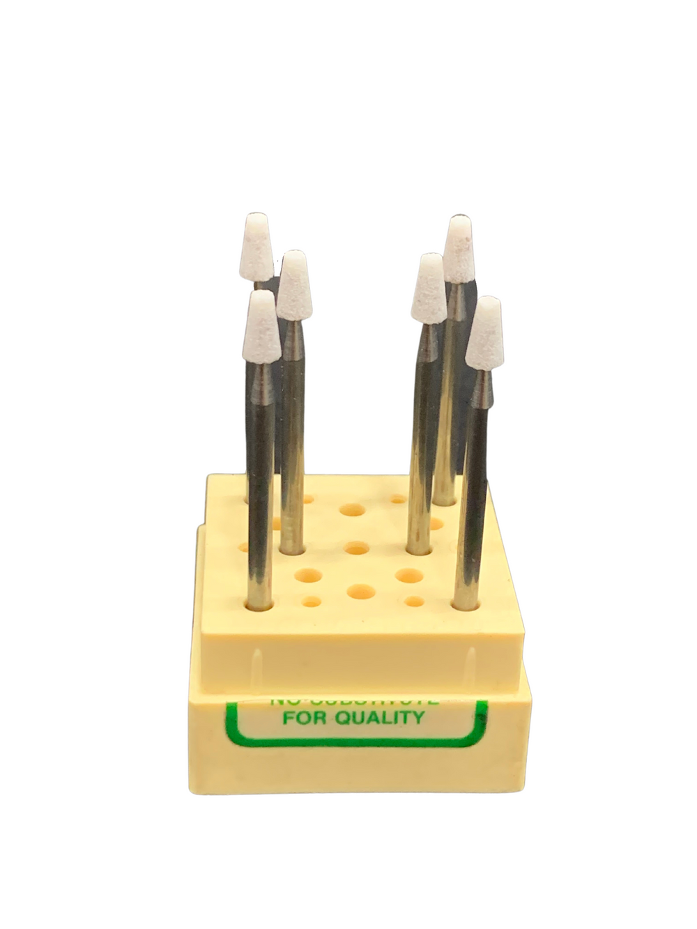 Busch Mounted White Abrasive Stones