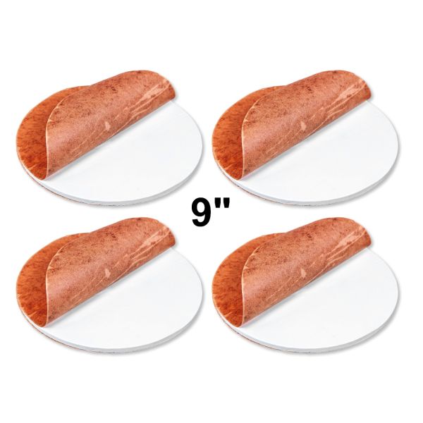 9" x ¼ Dia. White Silicone Layer Discs - Set of 4
