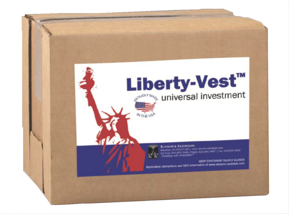 Ransom & Randolph Liberty-Vest®: Revestimiento universal para la fundición de cera y resina - 44 lb