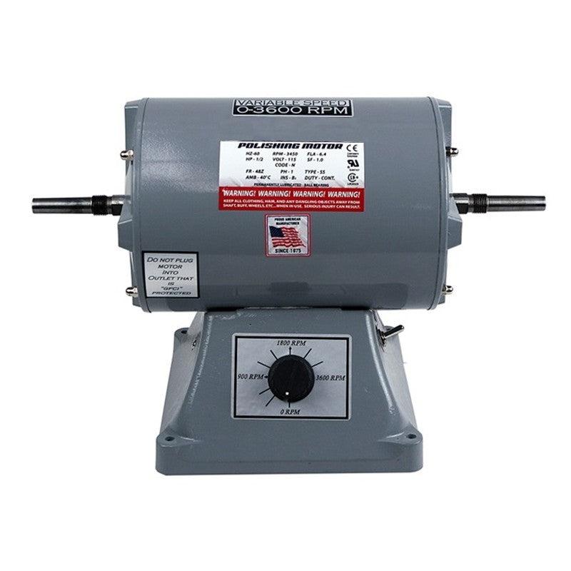 Variable-Speed Straight-Shaft Polishing Motor - 1/2HP, 5/8"