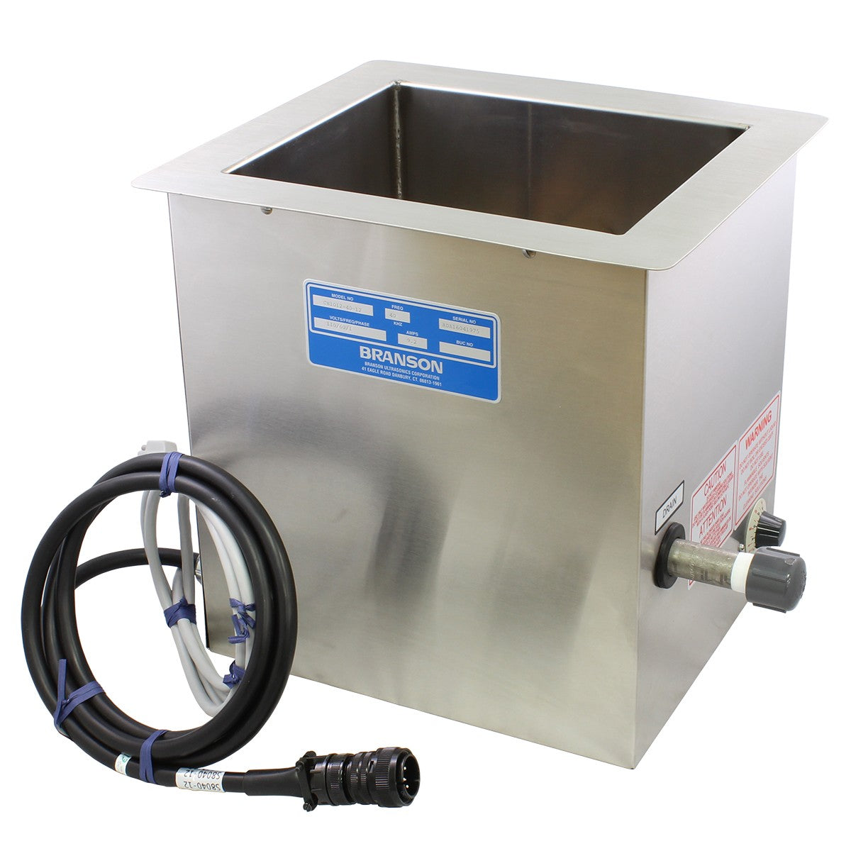 Branson Series 8300 Heavy Duty Ultrasonic Tank - 5.2 Gallons