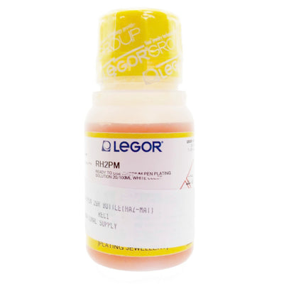 Solución de rodio blanco para baños de pluma - Concentrado de 2 gramos