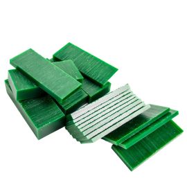 File-A-Wax Assorted Slices - Green - 1lb Box 3/16 "- 1" Thick (4.77mm - 25.4mm)